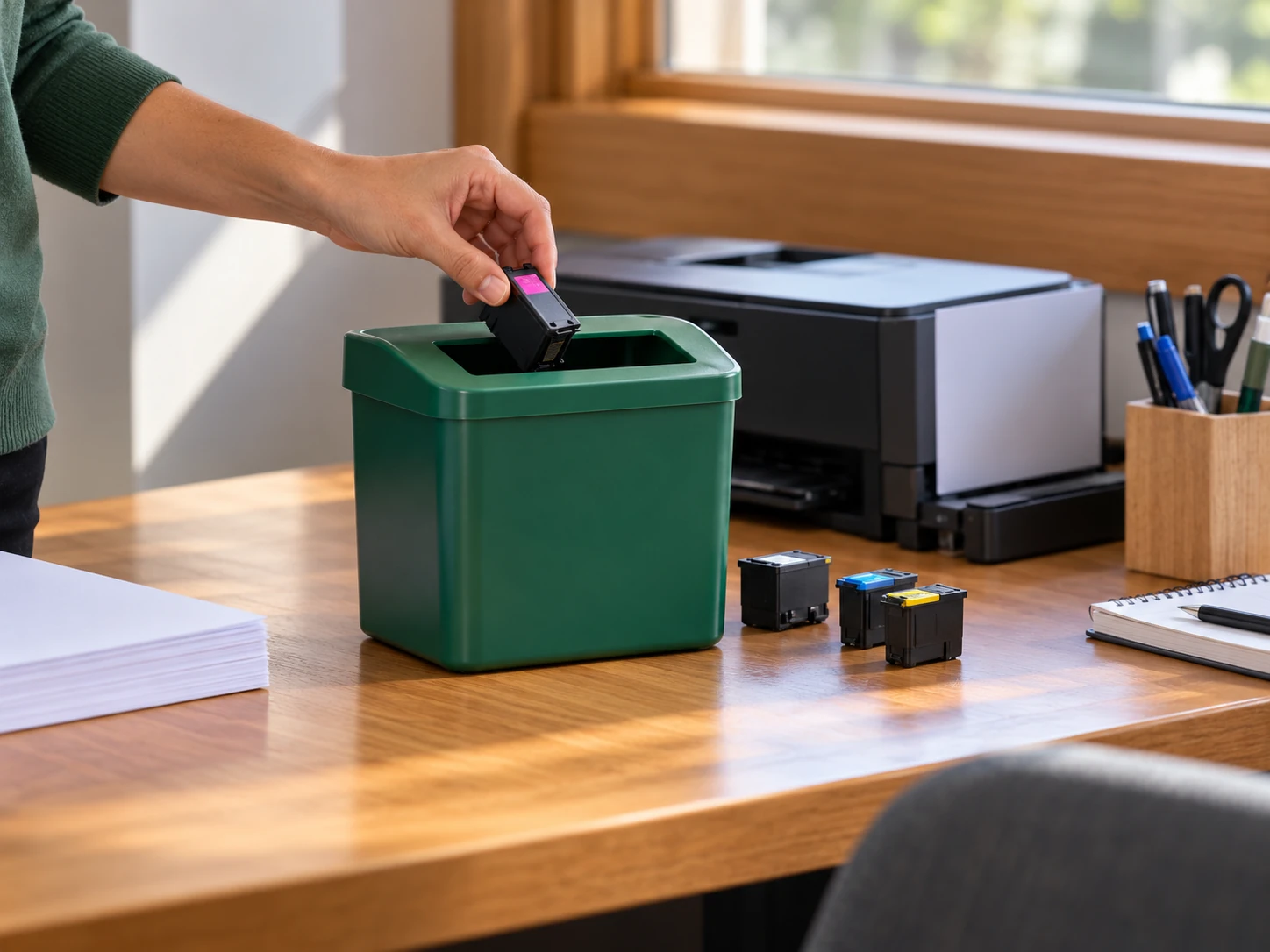 TRF inkjet cartridge recycling bins for businesses and schools
